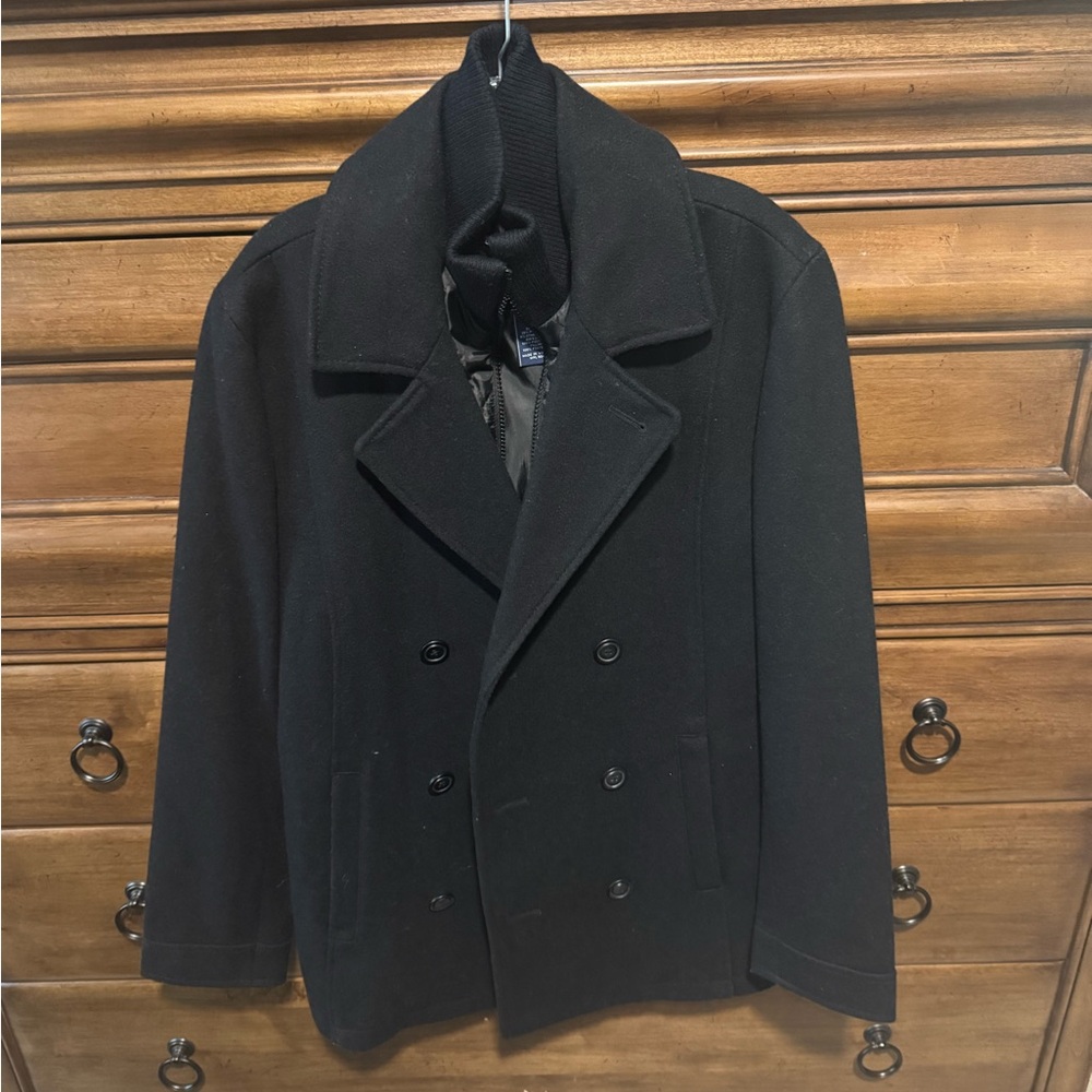 American Rag Black Peacoat Classic Wool Blend